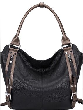 Over Earth Hobo Shoulder/Crossbody Bag-Black